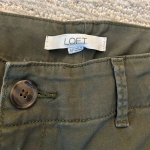 LOFT Olive Green Pants PETITE
